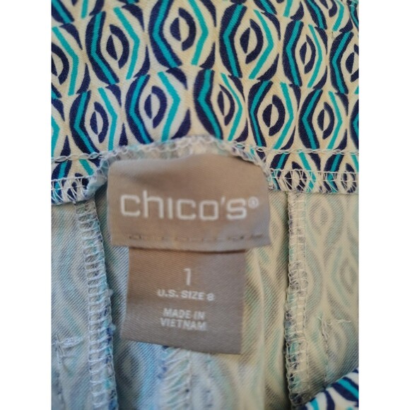Lot Of 4 Chico's Pants Size 1 M Assorted Colors Cotton And Rayon EC - Picture 6 of 7